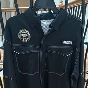 Columbia Black Size Large PFG long sleeve Luke Combs Appalachian State shirt